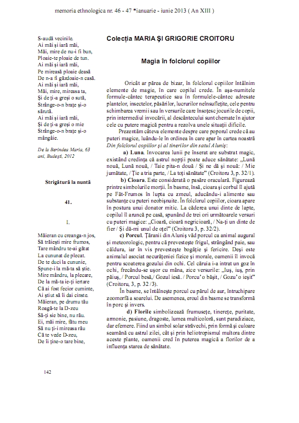 Magia în folclorul copiilor