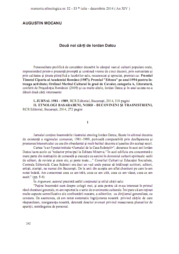 Două noi cărți de Iordan Datcu