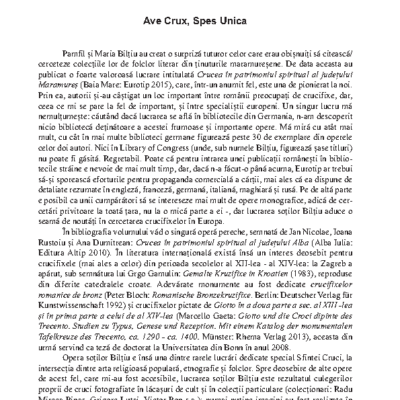 Ave Crux, Spes Unica