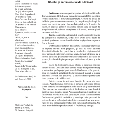 Săcelul și sărbătorile lui de odinioară